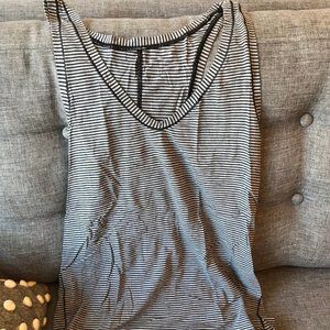 Grey Striped Tank Top